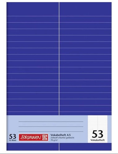 Vokabelheft 32bl lin 1 - vokabelheft, a5