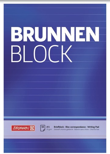 Brunnen briefblock - brunnen, /