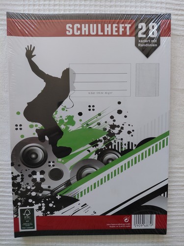 Schulhefte din kariert - 5,
