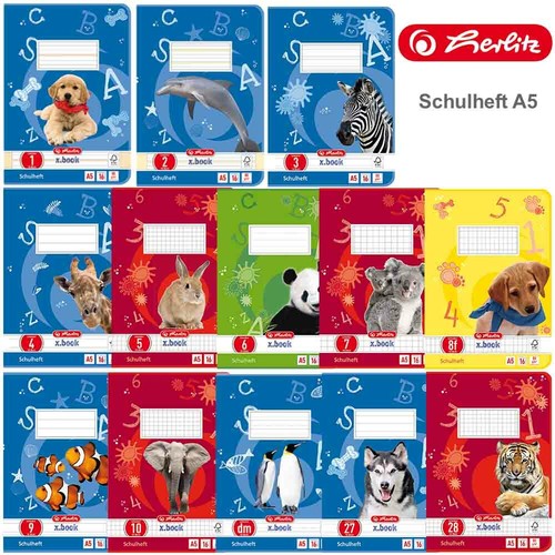 Herlitz schulheft lineatur - herlitz,
