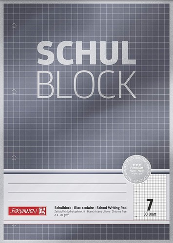 Brunnen schulblock lineatur - a4,